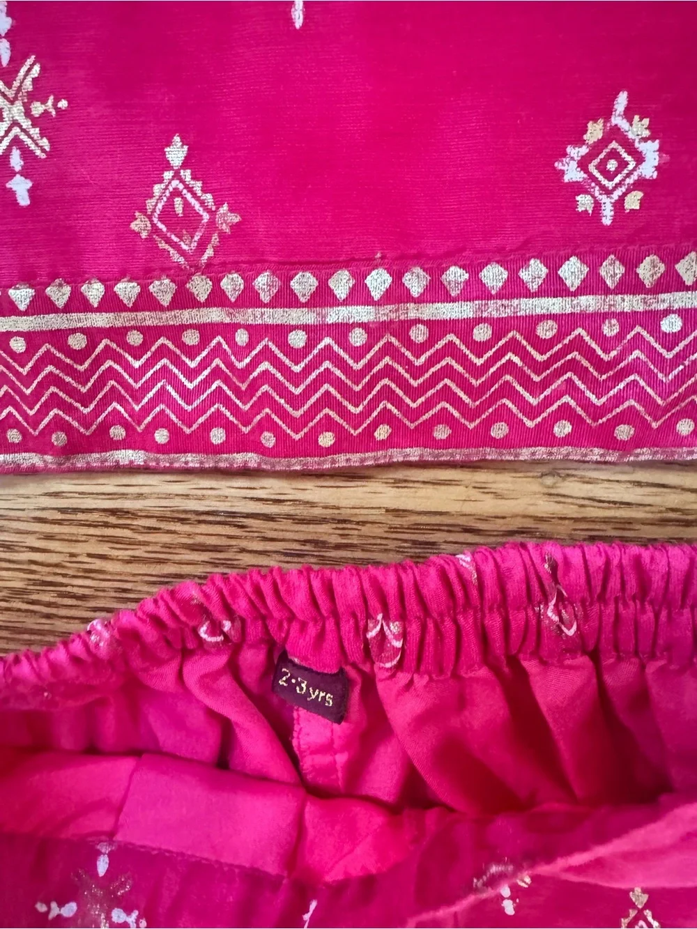Girls' Pink Embellished Tank Top & Palazzo Pant Set (Indian festive Wear)
